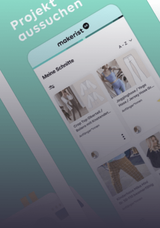 Ein Mobile Screen der Makerist AR App