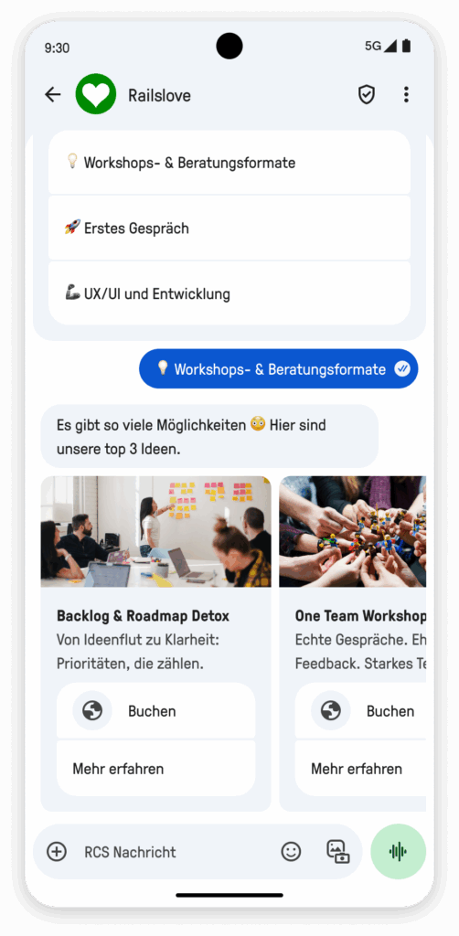 rcs carousels mit service Leistungen