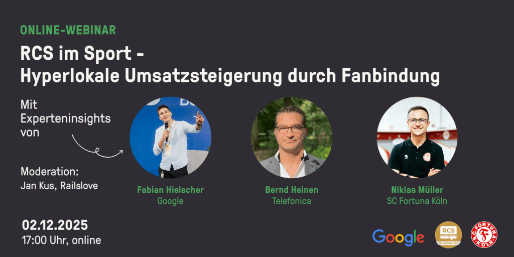 unser Eventbild webinar zum thema: RCS im Sport - Hyperlokale Umsatzsteigerung durch Fanbindung